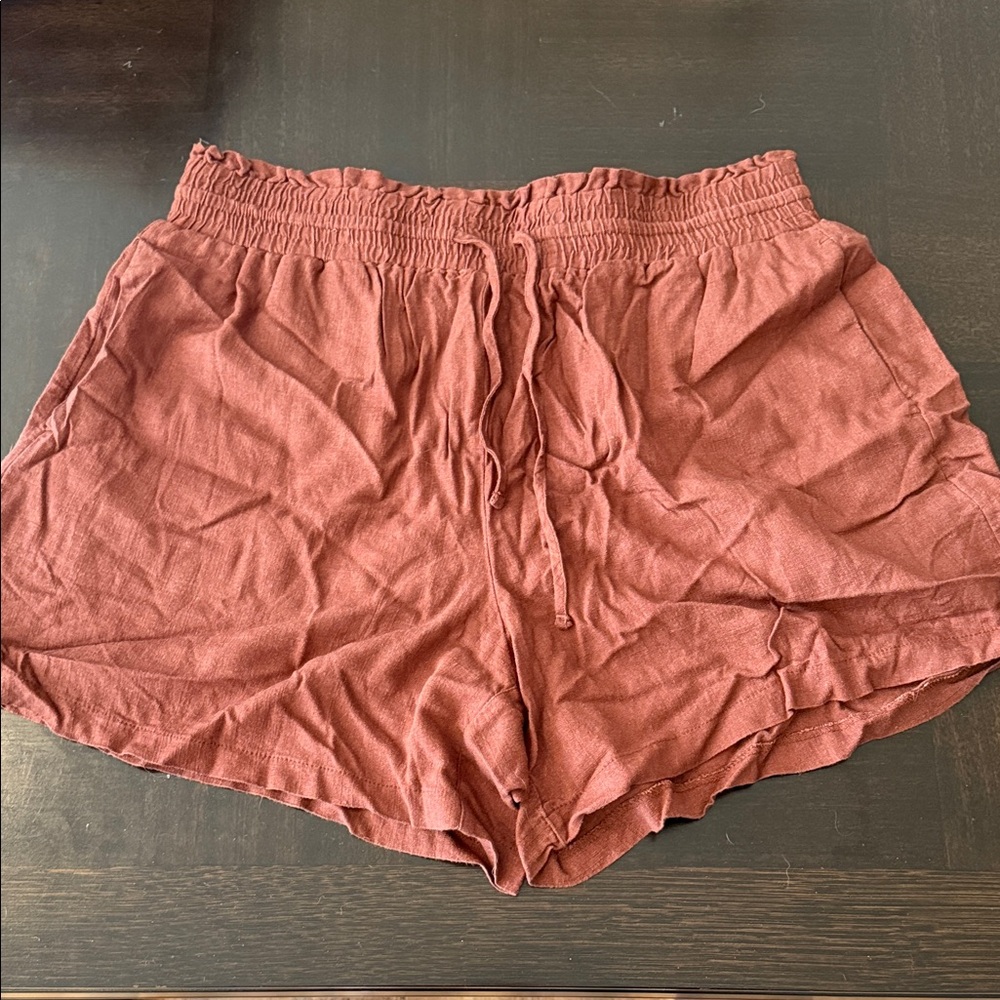 Dex Women's Rust Drawstring Athletic Shorts
